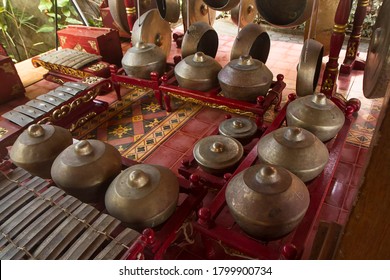 Gamelan Bonang Is Traditional Javanese And Balinese Music Instuments