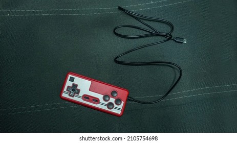 the games controller are red                        
