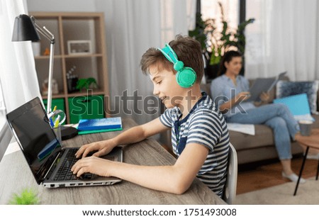 Similar – Image, Stock Photo boy Parenting Education