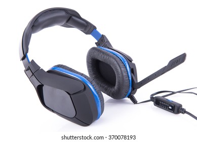 Gaming Headset With Microphone On White Background