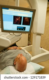 Gamma Camera Bone Scan Patient Vertical
