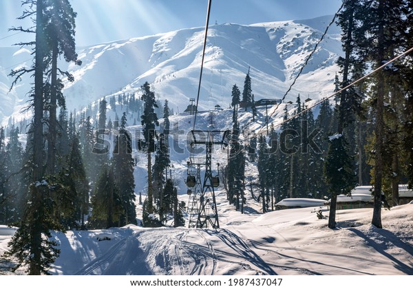 Gandola Cable Car Gulmarg Kashmir India Stock Photo 1987437047 ...