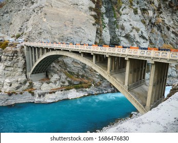 Ganesh Bridge in Hunza valley Gilgit Baltistan Pakistan

