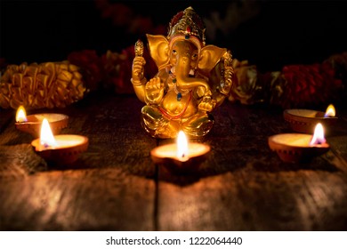 Hindu God Ganesh Diwali Festival Stock Photo 145694651 | Shutterstock