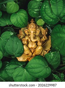 Ganesh Chaturthi Idol In Pepper Leaves