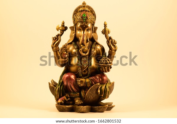 Ganesha Statue Lotus Flower Symbol Stock Photo (Edit Now) 1662801532