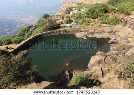 Gangasagar lake, Raigad Fort, Maharashtra, India 
