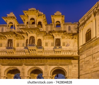 Gangaur Ghat By Night, Udaipur, Rajasthan, India