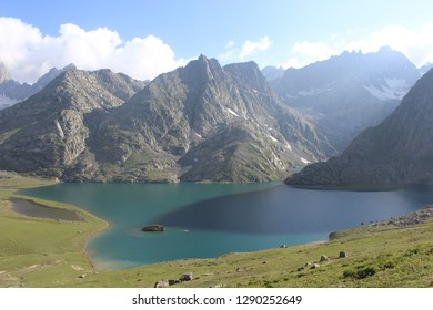 The Gangbal Lake also called Gangbal Lake, is a lake situated at the foothills of Mount Haramukh in Ganderbal district, north of Srinagar city in the state of Jammu and Kashmir. It is an alpine high a