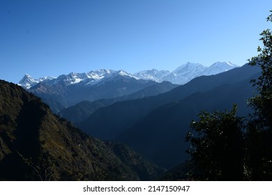 The Gangotri Group Of Mountains Which Known As Garhwal Himalaya  In Uttarakhand India