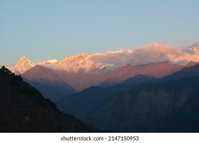 The Gangotri Group Of Mountains Which Known As Garhwal Himalaya  In Uttarakhand India