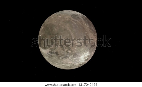 Ganimede Satellite Planet Jupiter 3d Rendering Stock Photo Edit Now 1317042494