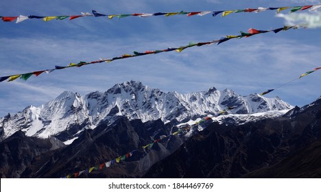 Ganjala Range From Kyanjin Gompa Of Rasuwa District, Mid - Nepal.