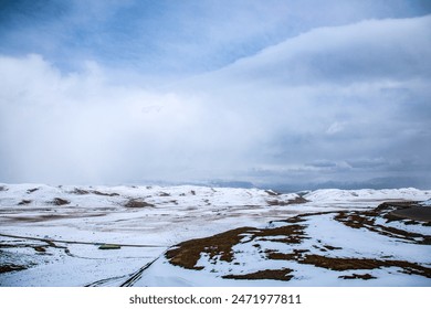 Gannan Tibetan Autonomous Prefecture, Gansu Province - grassland under the snow-capped mountains - Powered by Shutterstock