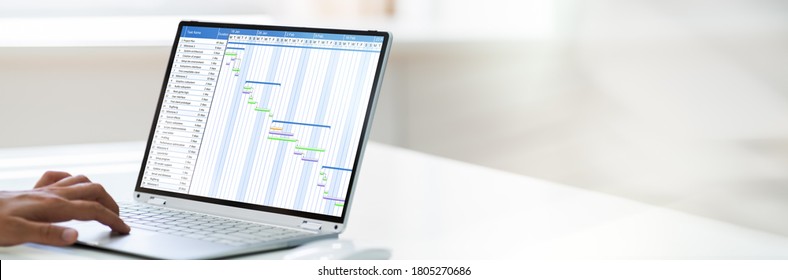 Gantt Employee Time Sheet Chart And Business Schedule