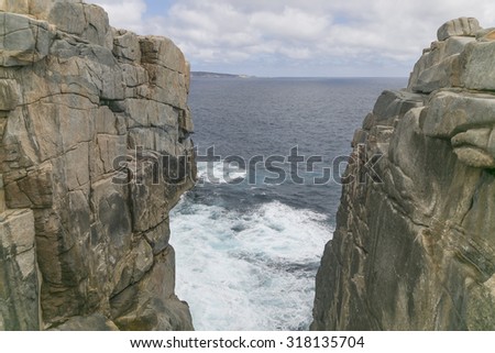 The Gap between the Rocks near Albany Western Australia