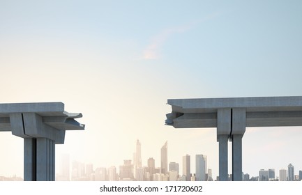 Gap Concrete Bridge Ad Symbol Risk Stock Photo 171720602 | Shutterstock