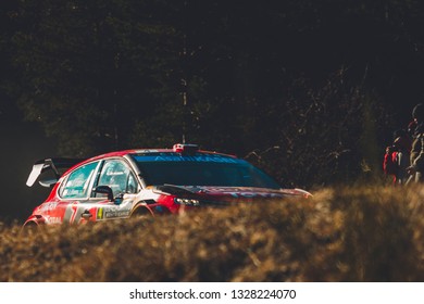 Gap/France; 1/25/2019: E. Lappi (Citroën C3 WRC) At SS7 Roussieux - Laborel 1