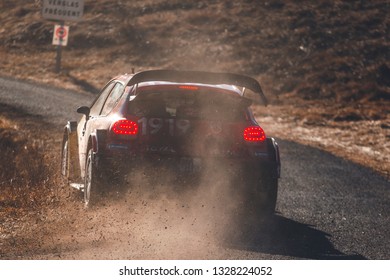 Gap/France; 1/25/2019: S. Ogier (Citroën C3 WRC) At SS7 Roussieux - Laborel 1