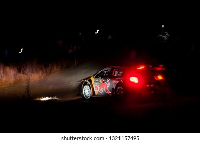 Gap/Francia; 01-24-2019 Lappi-Ferm (Citroën C3 WRC) On SS2 Of Rally Monte-Carlo