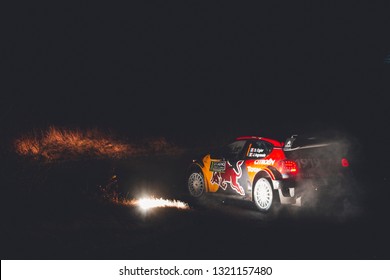 Gap/Francia; 01-24-2019 Ogier - Ingrassia (Citroën C3 WRC) On SS2 Of Rally Monte-Carlo