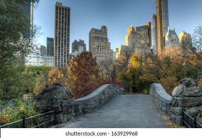 Gapstow Bridge Is One Of The Icons Of Central Park, Manhattan In New York City