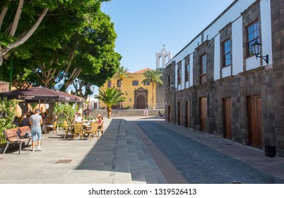 Garachico, Spain - February 6: Traditional coastal town, on February 6 2019 in Garachico, Spain