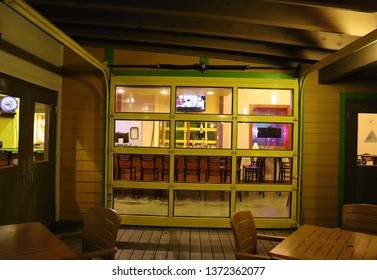 Garage Door Bar Entrance Stock Photo Edit Now 1372362077