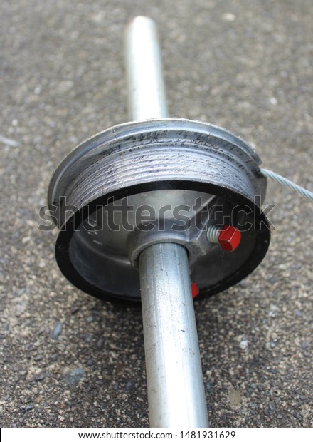 Garage Door Cable Pulley Wheel Stock Photo Edit Now 1481931629