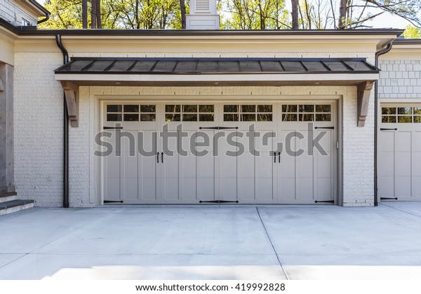 Garage Door Ranch Style Stock Photo Edit Now 419992828