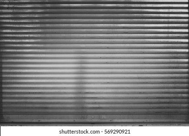 Garage Door Stripped Texture ; Metal Background