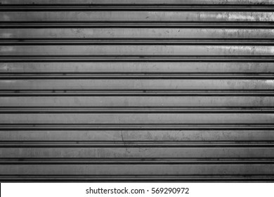 Garage Door Stripped Texture ; Metal Background