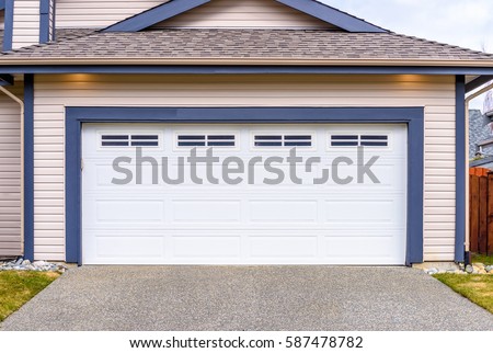 Garage door in Vancouver, Canada.