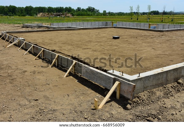 Garage Floor Slab Ready Concrete Pour Stock Photo Edit Now 668956009