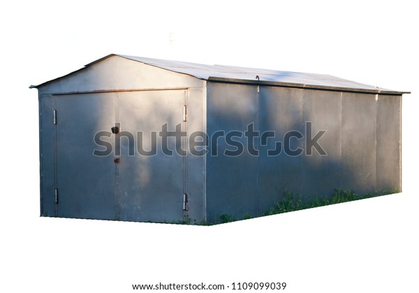 garage isolated on white\
background