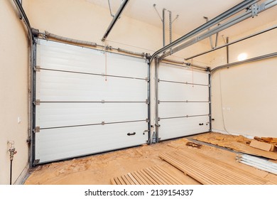 Garage In A Private House With Rolling Gates