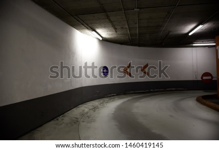 Similar – Image, Stock Photo underground car park