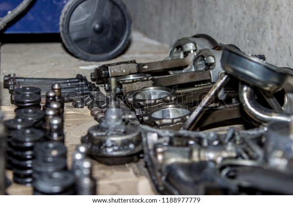 Garage works, tools and\
spare parts