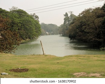 Garanga Beel Pond In Pobitora Wildlife Sanctuary. 