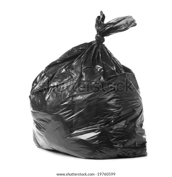 Garbage Bag Isolated On White Background Stock Photo (Edit Now) 19760599