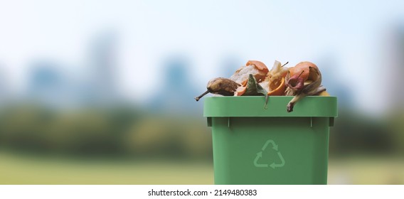 Garbage can full of organic waste, recycling and separate waste collection concept - Powered by Shutterstock