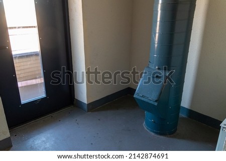 garbage chute in an apartment building. High quality photo