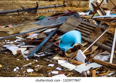 garbage and dirt