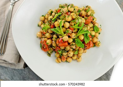 Garbanzo Bean And Mint Salad