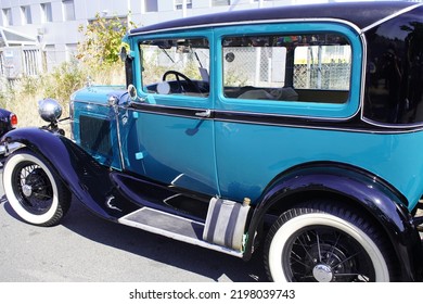 Garbsen, Germany, September 04, 2022. Ford Sedan Built Around 1940.