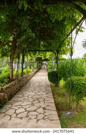 Garden of the Achilleion on the island of Corfu