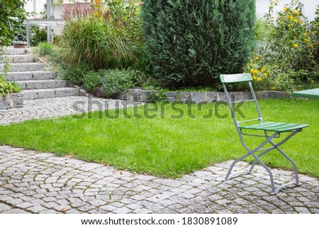 Similar – Image, Stock Photo Garden chairs Garden plot