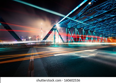 garden bridge, the landmark of shanghai at china. colorful - Powered by Shutterstock