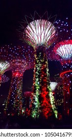 Garden By The Bay. Singapore Night Life.