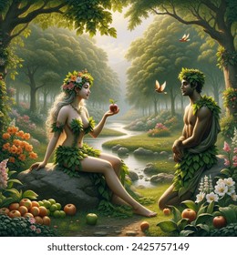 Garden of Eden  delight eve adam